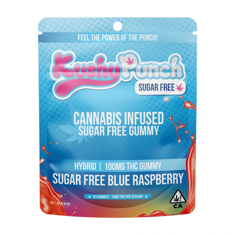 Sugar Free Blue Raspberry Gummy 10 Pack 100MG