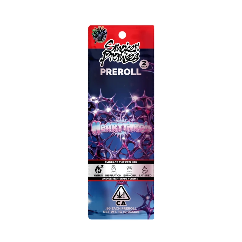 HeartThrob Pre-roll 2 Pack 1G
