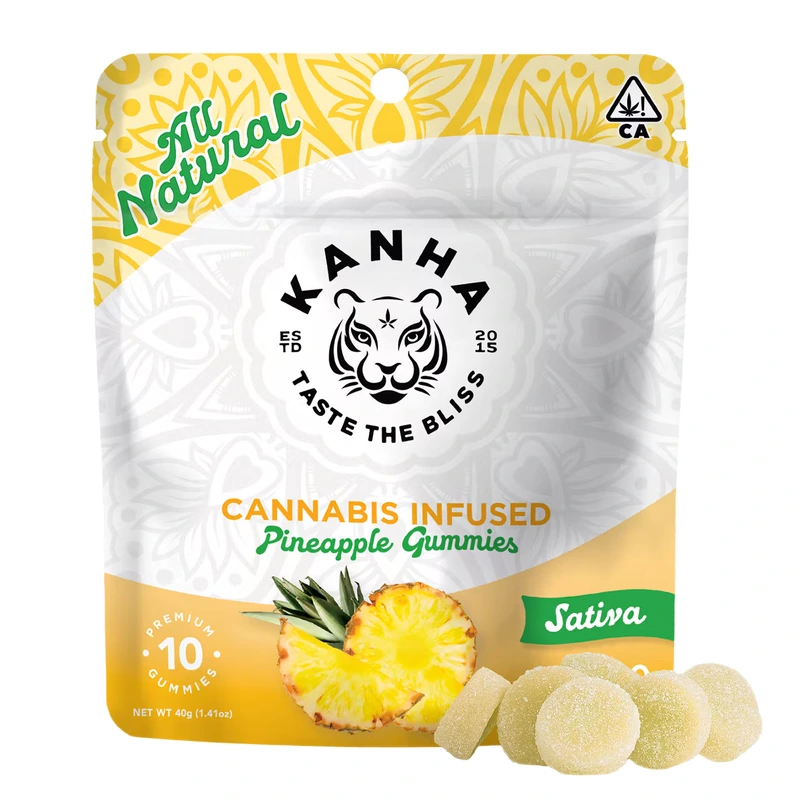Pineapple Gummy 10 Pack 100MG