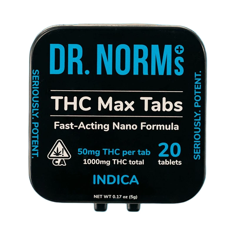 THC Max Indica Tablet 20 Pack 1000MG