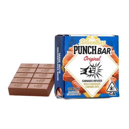 Caramel Bits Solventless Chocolate Bar Single 100MG