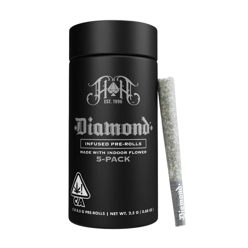OG Rebel Diamond Infused Pre-roll 5 Pack 2.5G