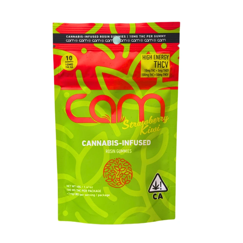 Strawberry Kiwi Rosin Gummy 2:1 THC:THCV 10 Pack 100MG